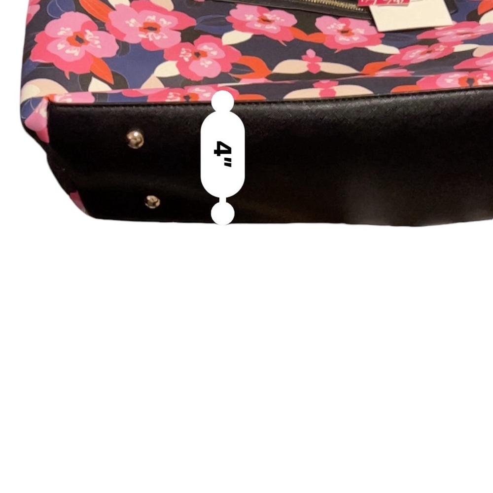 Brand New gorgeous floral, blue / pink Trina Turk NWT purse Tote L #NWT #tote - Picture 2 of 14